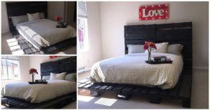 Wooden Pallet Bed out of only Pallets
