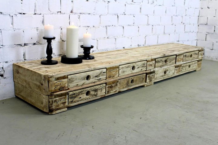 pallet chest of drawers