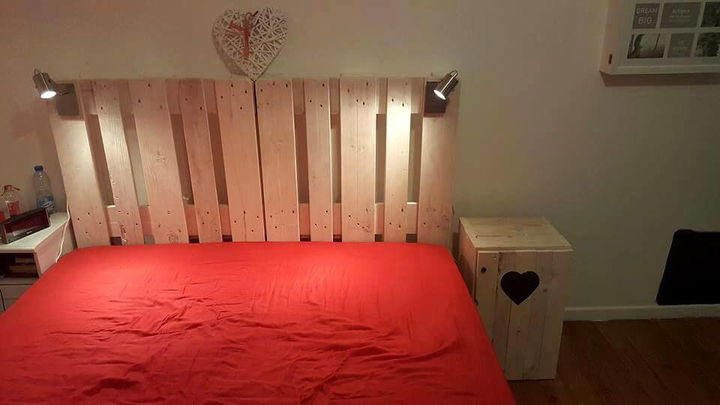 pallet bedside table