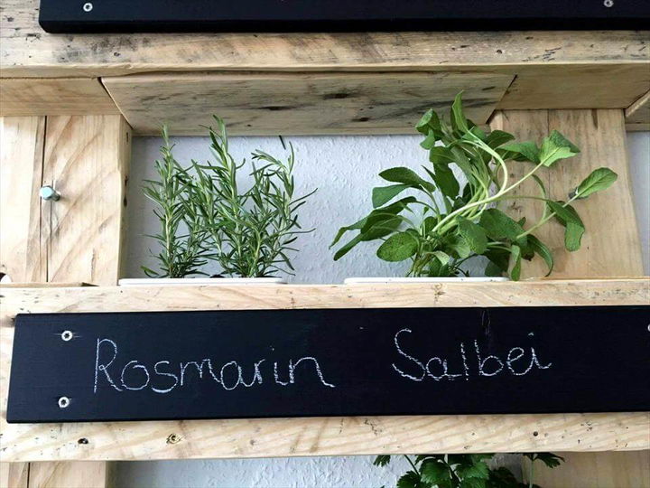 pallet planter with sign