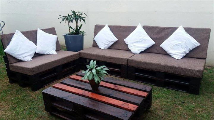 pallet garden seating set