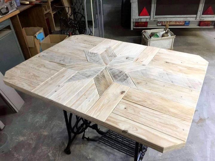 wooden pallet dining table