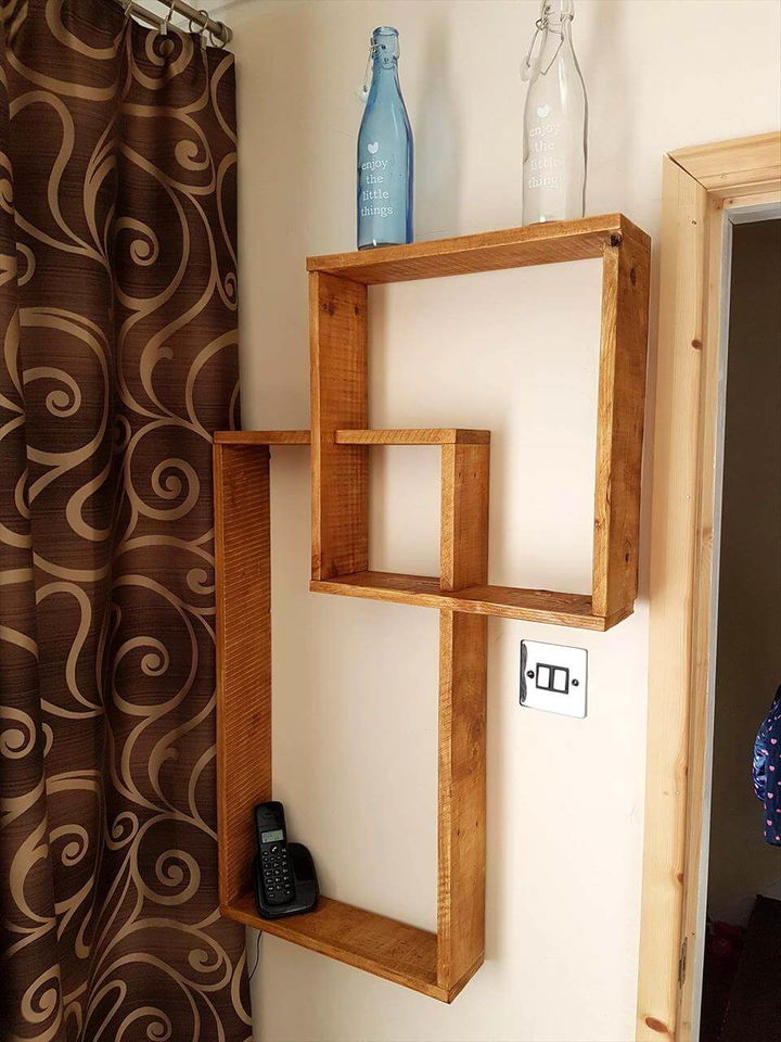 simple and easy pallet shelf design