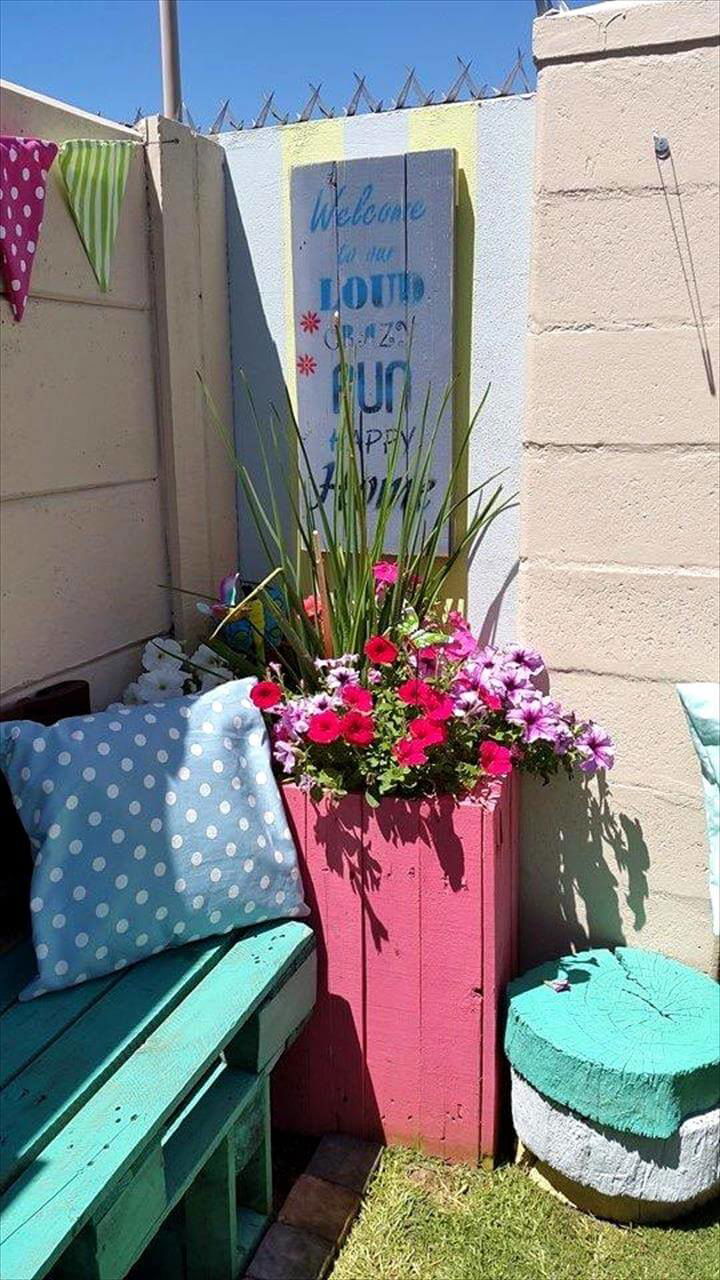 pallet cute planter box