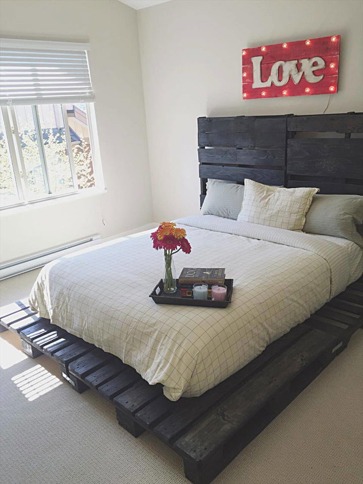 Wooden Pallet Bed out of only Pallets Pallets Pro