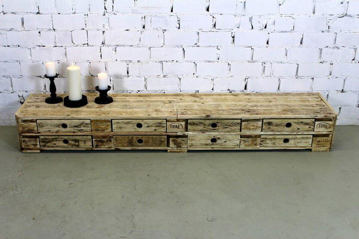 amazing pallet chest of drawers