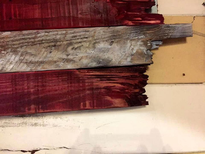 wooden pallet flag