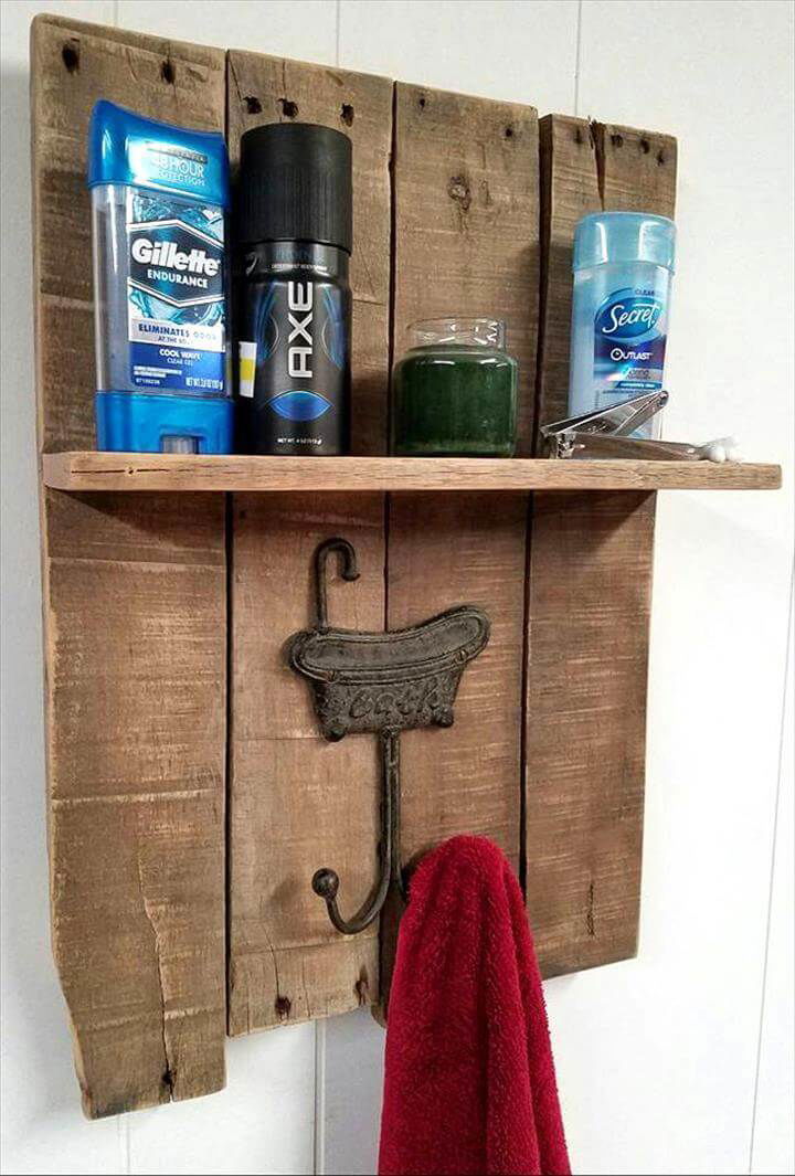 gorgeous pallet towel rack