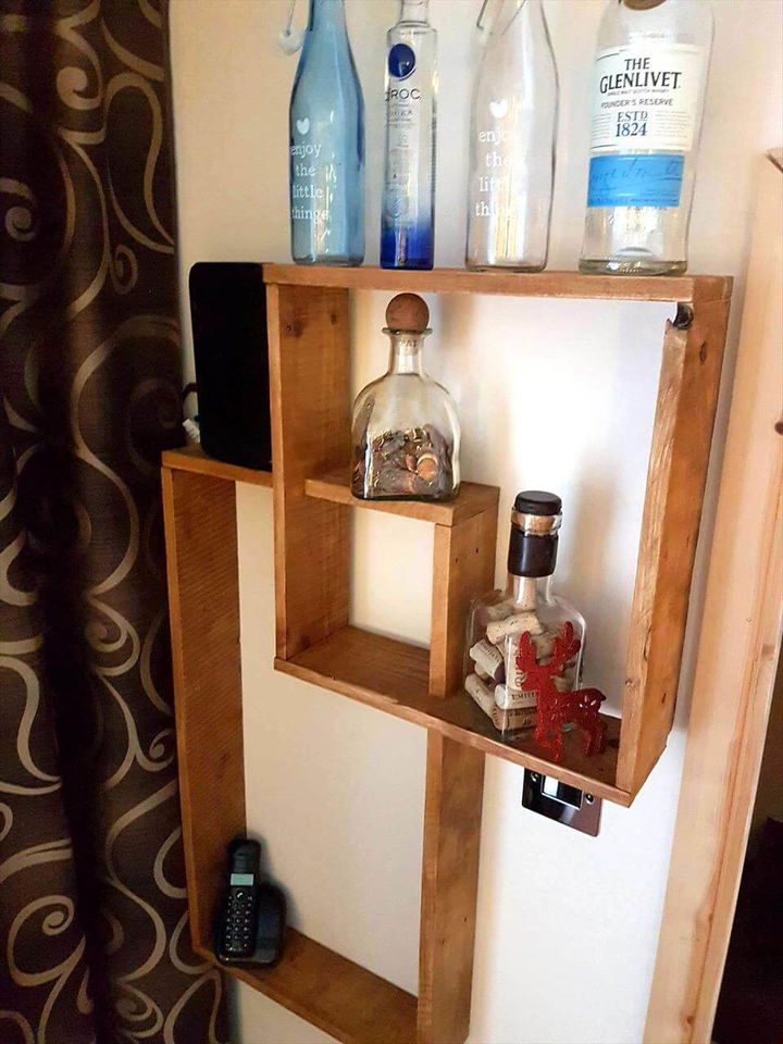 cute pallet shelf design