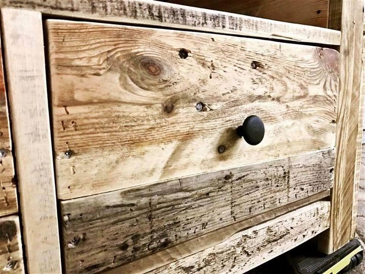 wooden pallet bathroom cabinet