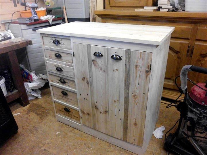 gorgeous pallet chest of drawers