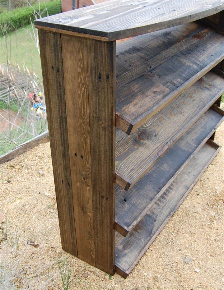 awesome pallet entryway table