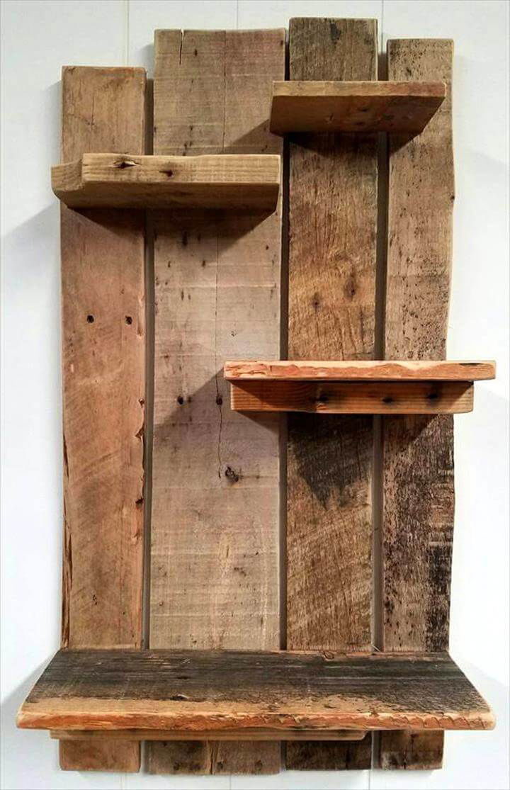 Cute pallet shelf design