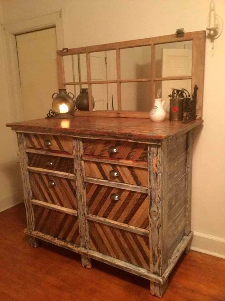 pallet chest of drawers