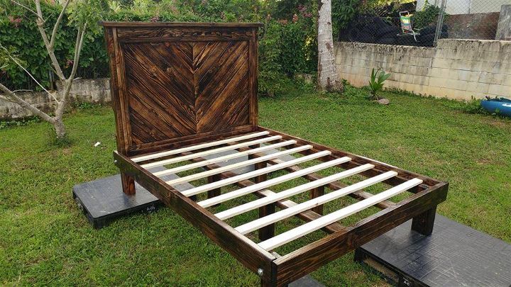 simple pallet bed frame