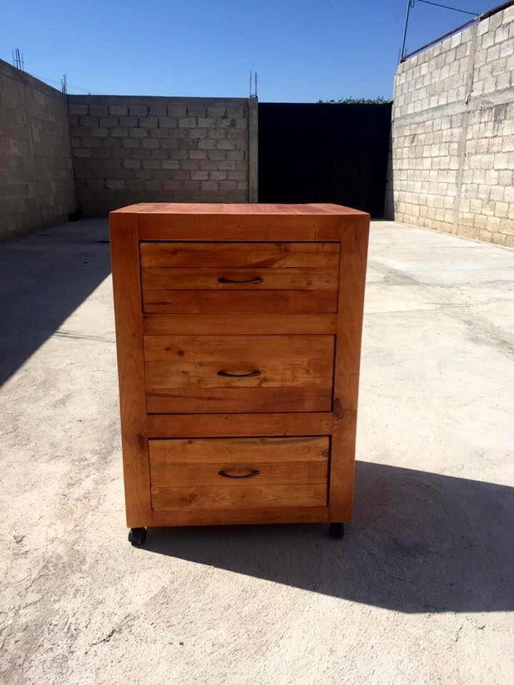 wooden pallet nightstand