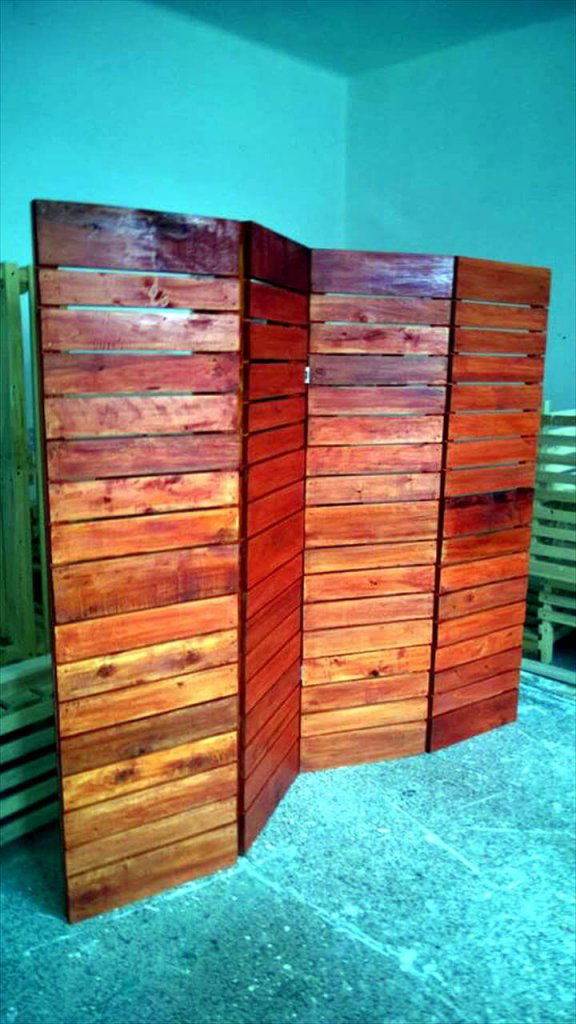 DIY Upcycled Pallet Room Divider Pallets Pro