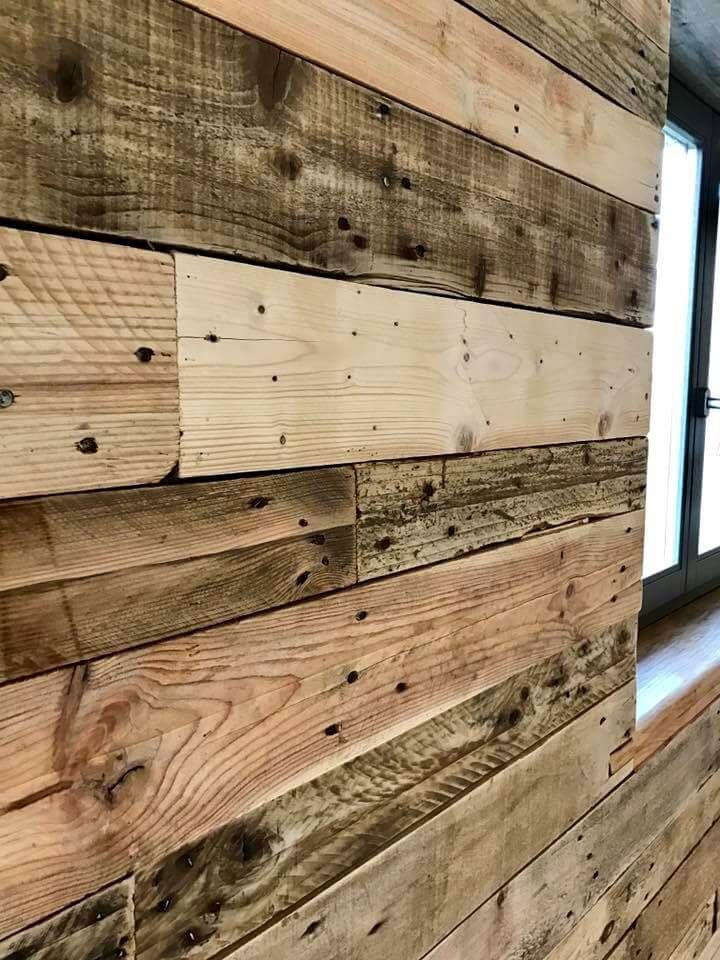 awesome pallet wall cladding
