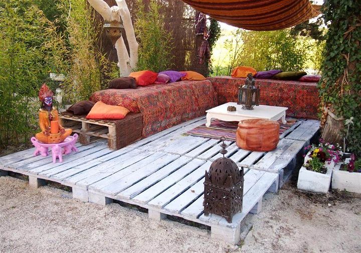 custom pallet garden party lounge