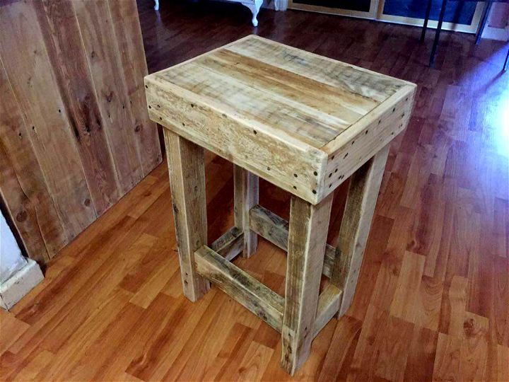 handcrafted wooden pallet mini table
