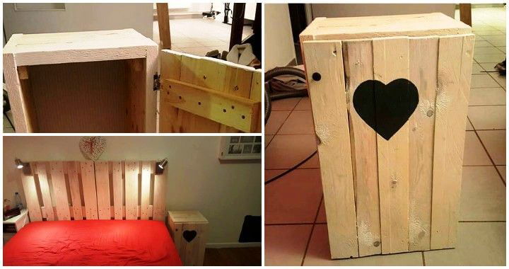 DIY Pallet Bedside Table - Pallets Pro