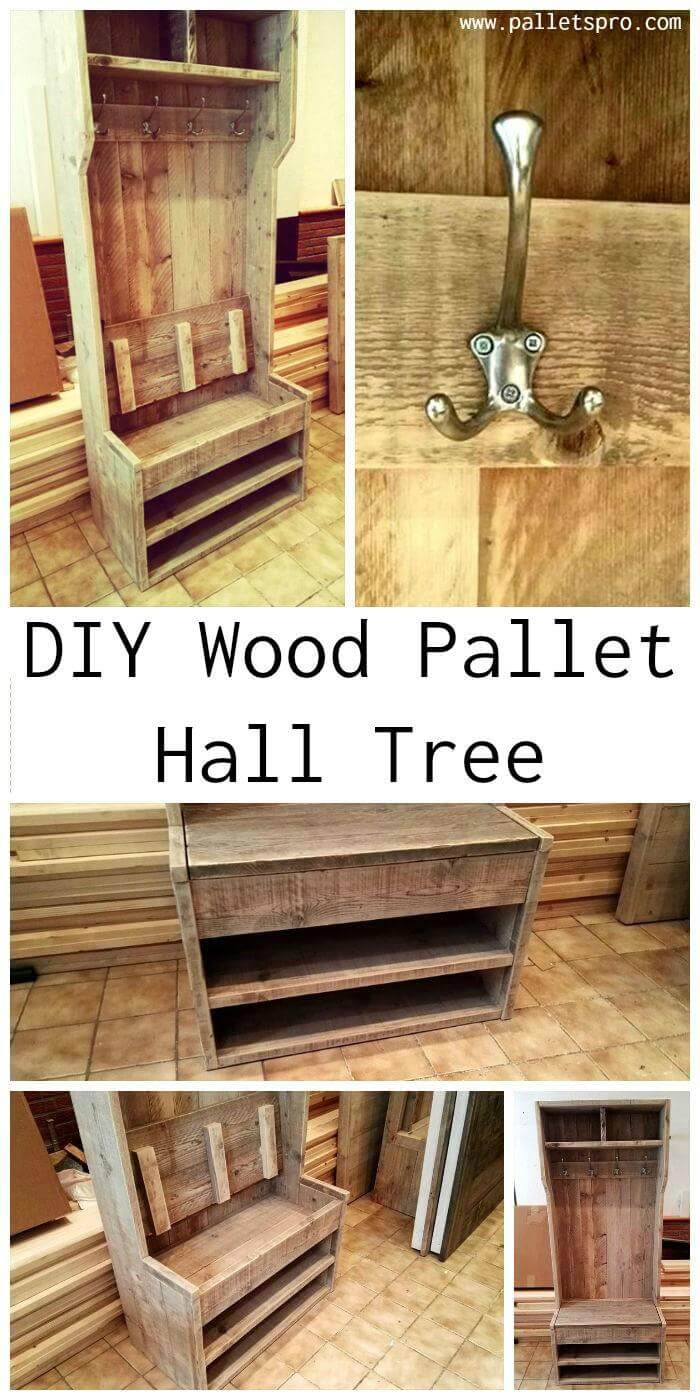 Pallet Hall Tree