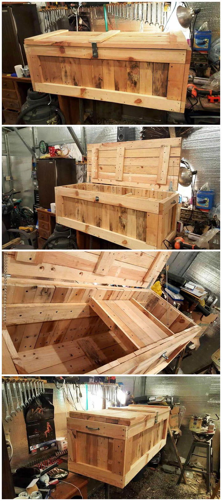 Turn a Trunk or Chest into Shelving