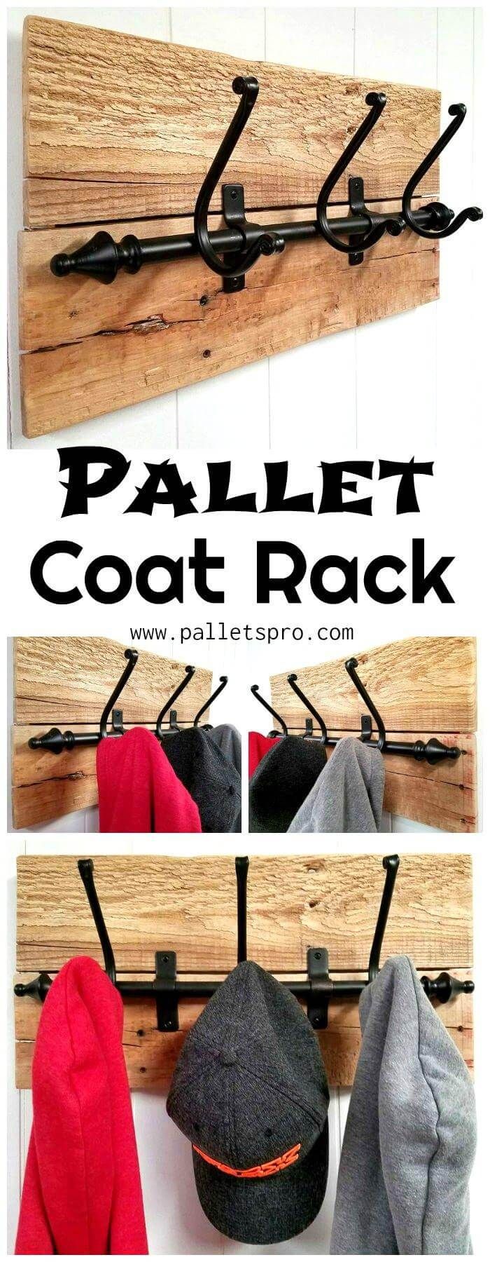 Pallet Coat Rack