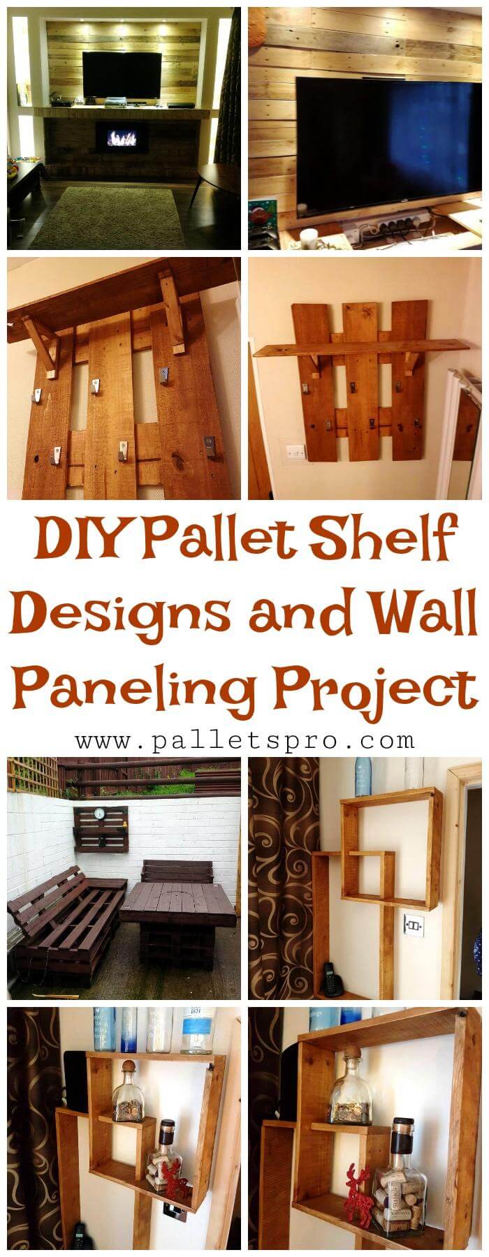 Pallet Shelf Designs and Wall Paneling