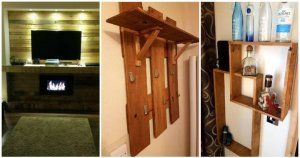 Pallet Shelf Designs and Wall Paneling Project