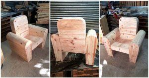 Upcycled Pallet Chair for Kids